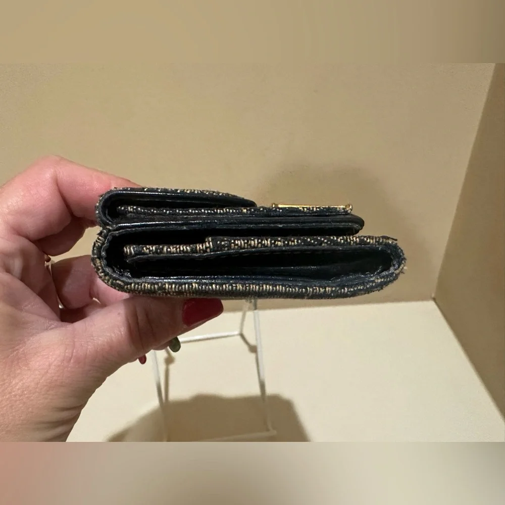 Dior Saddle Denim Trotter Wallet